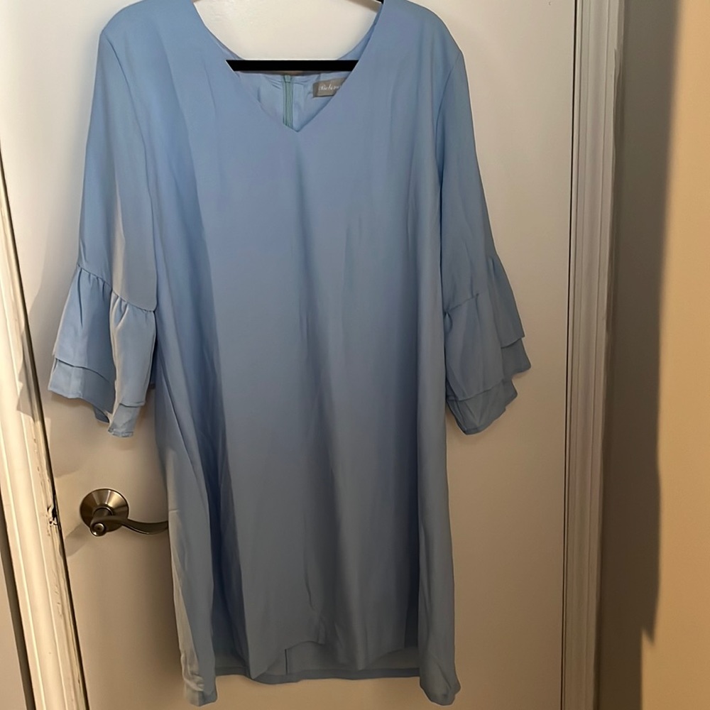 Super cute dress- light blue- zip back- never worn NWT